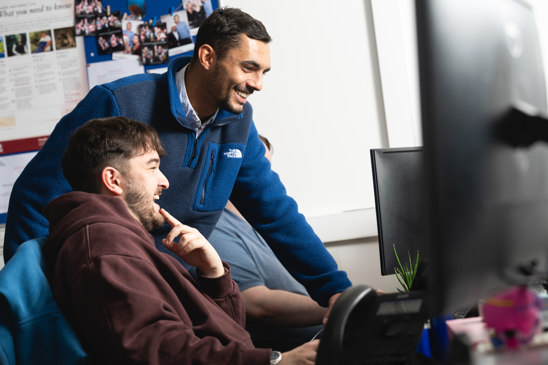 Professional team collaboration on LinkedIn strategy